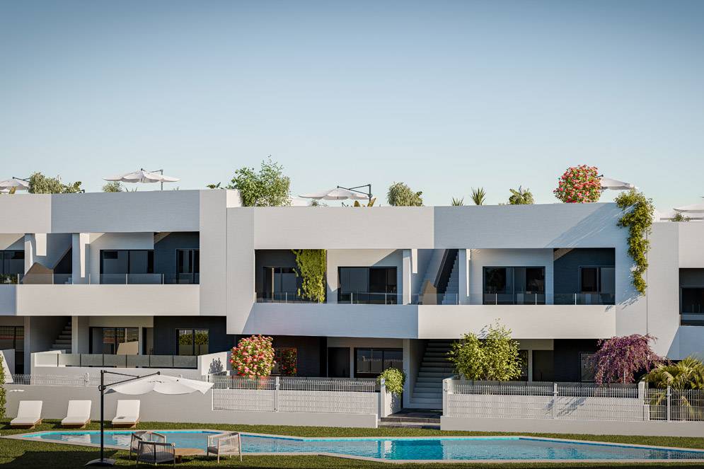 Genieten van rust en ruimte in dit 2 slaapkamer penthouse in het dorp San Miguel de Salinas