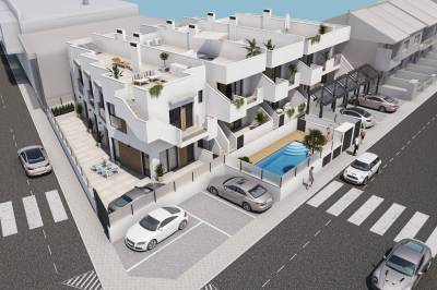 Obergeschosswohnung mit großzügigen Außenbereichen in San Pedro del Pinatar