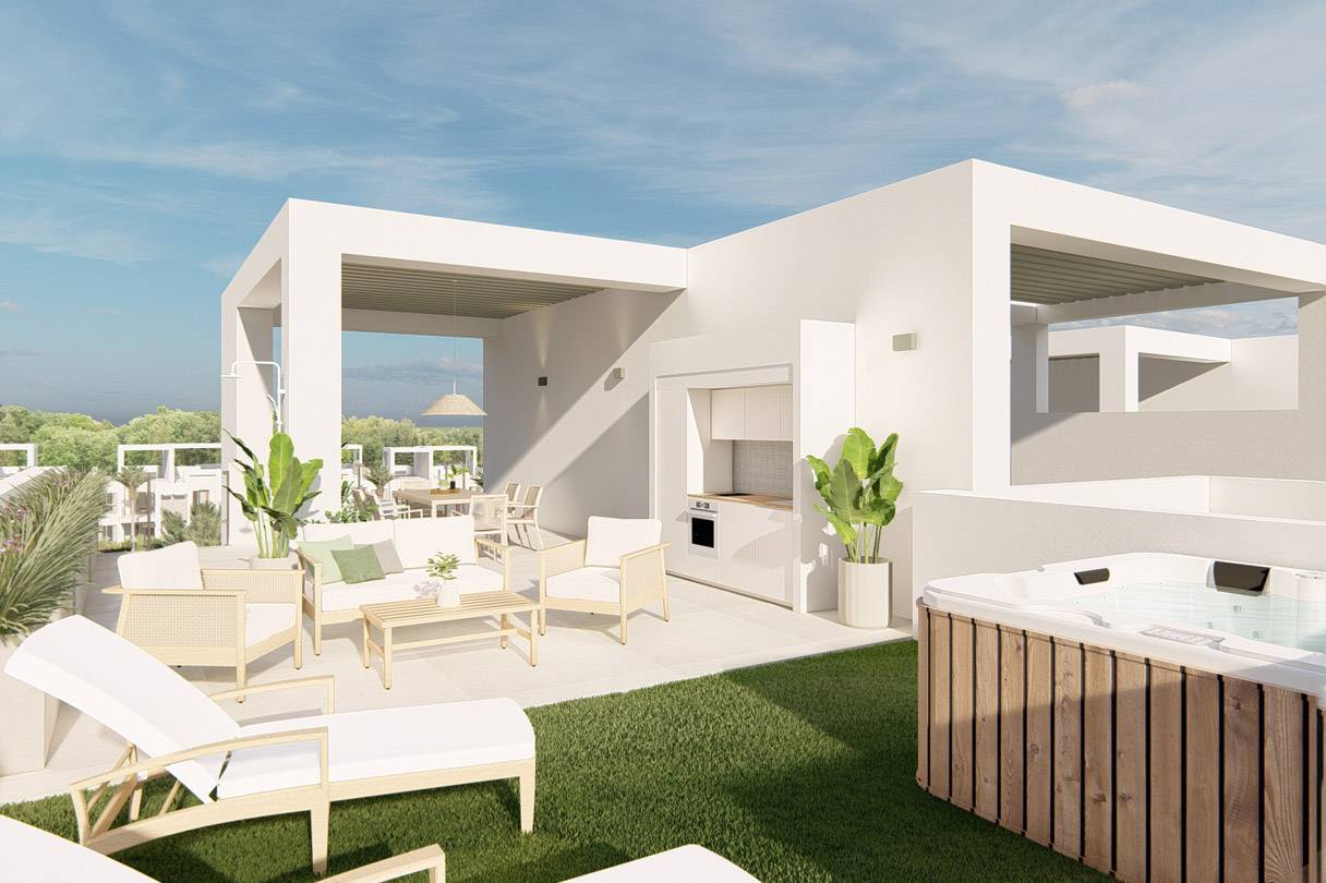 Nieuwbouw penthouse met privé solarium aan de Costa Blanca Zuid