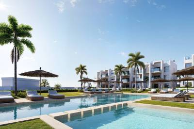 Nieuwbouw vastgoed in Los Alc&aacute;zares aan de Mar Menor vlak bij strand en golf