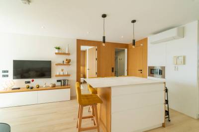 Gerenoveerd appartement met duin en zeezicht in Guardamar living