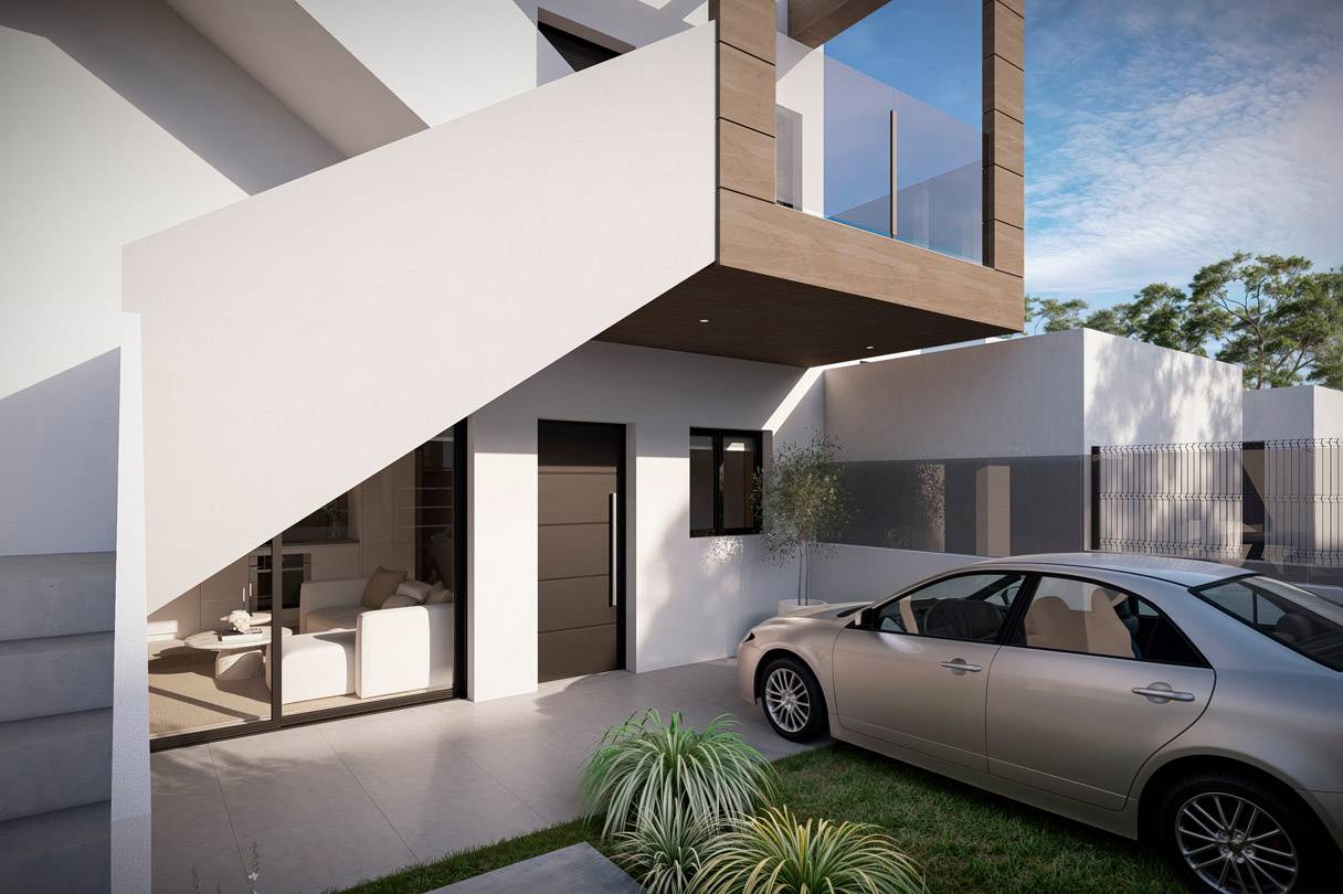 Nieuwbouw benedenwoning in San Pedro del Pinatar met ruime tuin vlak op 2 kilometer van het strand