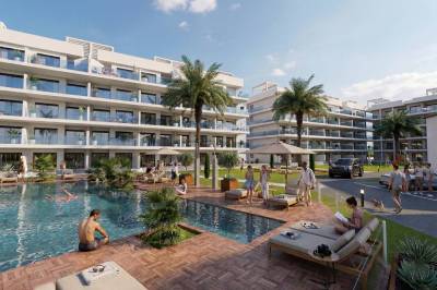 Comfortabel wonen in een nieuwbouwappartement tussen strand en een natuurgebied aan de costa Blanca Zuid